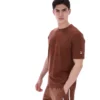Cappuccino-farbenes Pepe-T-Shirt mit Flock-Logo