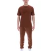 Cappuccino-farbenes Pepe-T-Shirt mit Flock-Logo