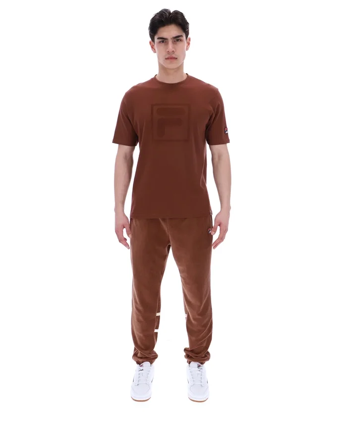 Cappuccino-farbenes Pepe-T-Shirt mit Flock-Logo