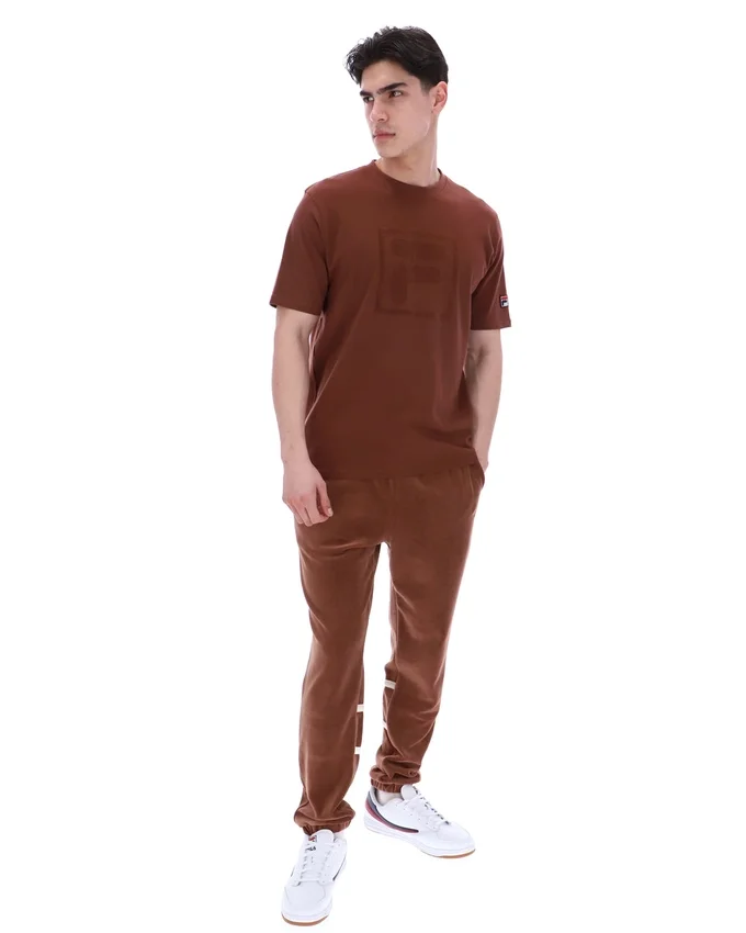 Cappuccino-farbenes Pepe-T-Shirt mit Flock-Logo