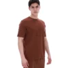 Cappuccino-farbenes Pepe-T-Shirt mit Flock-Logo