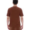 Cappuccino-farbenes Pepe-T-Shirt mit Flock-Logo