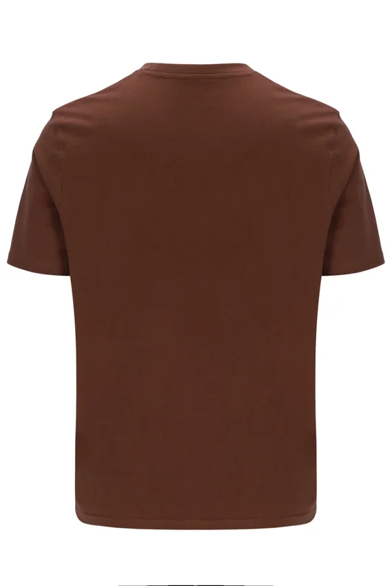 Cappuccino-farbenes Pepe-T-Shirt mit Flock-Logo