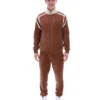 Cappuccino Gabriele Trainingsjacke mit Kontrasteinsätzen
