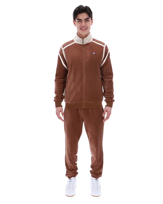 Cappuccino Gabriele Trainingsjacke mit Kontrasteinsätzen