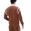 Cappuccino Gabriele Trainingsjacke mit Kontrasteinsätzen