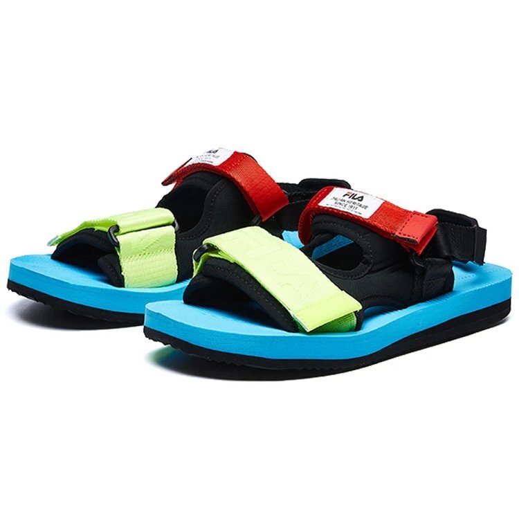 Capri Sandal „Black Blue Red“