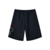 Casual-Sportshorts aus Strick mit Alphabet-Logo, Blau