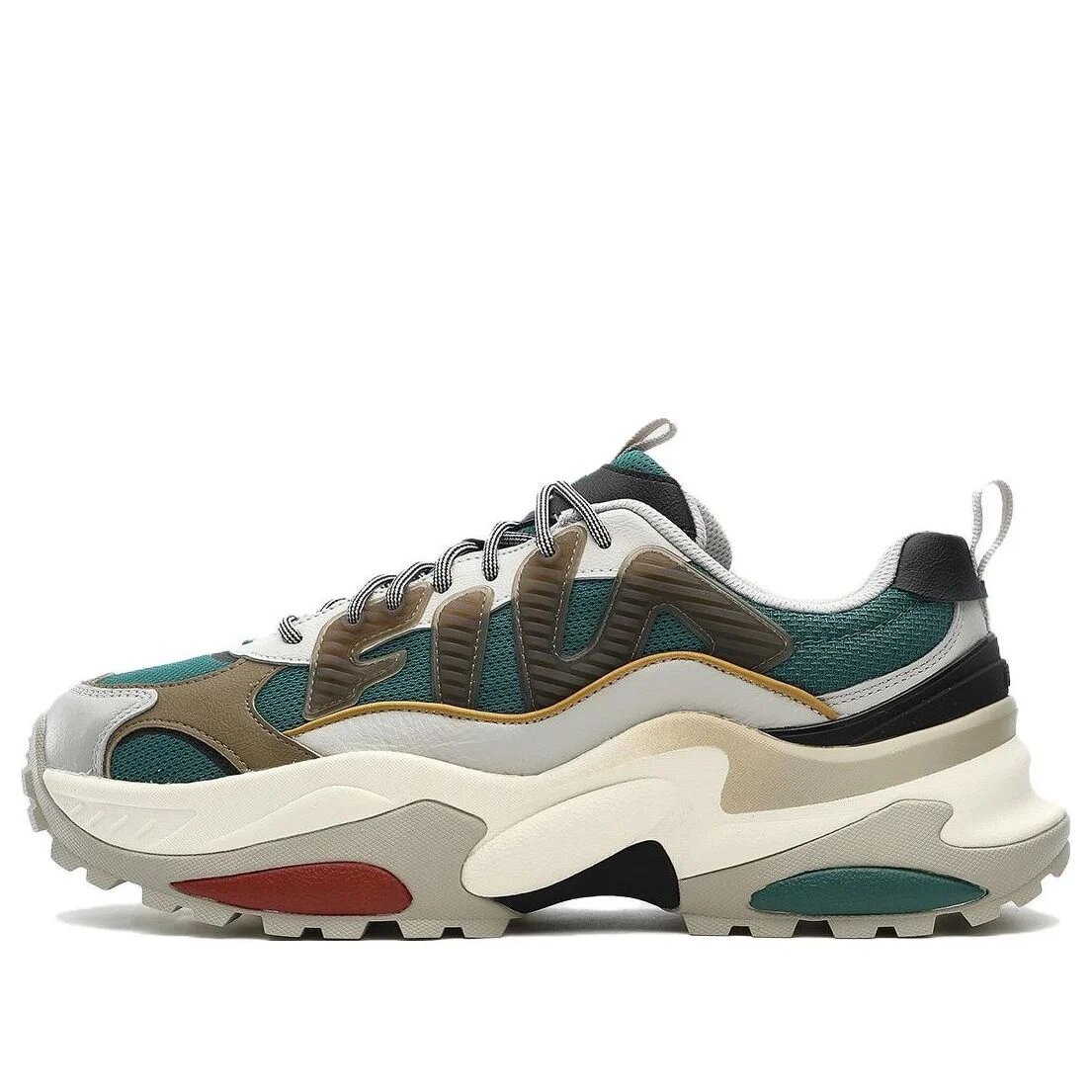 Cella Sneakers „Beige-Grün-Braun“