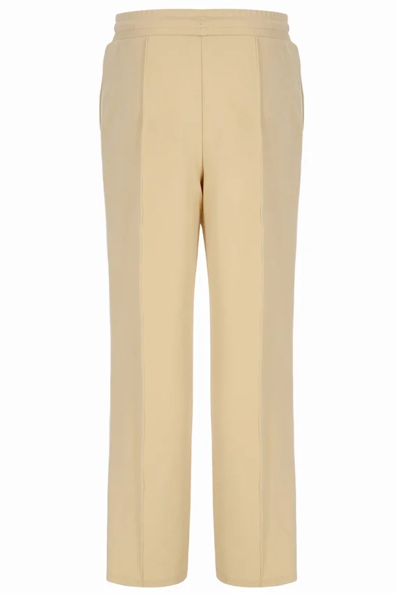 Classic Beige Marina Trainingshose mit weitem Bein