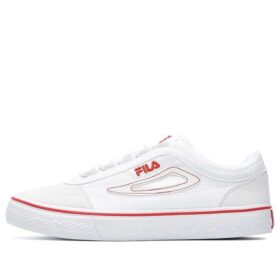 Classic Boarder Skateboard-Stoffschuhe Weiß/Rot