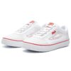 Classic Boarder Skateboard-Stoffschuhe Weiß/Rot