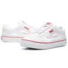 Classic Boarder Skateboard-Stoffschuhe Weiß/Rot