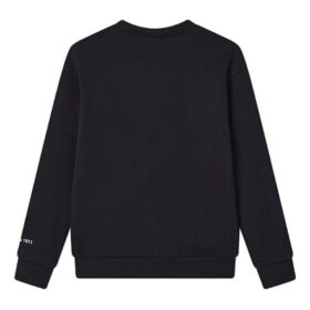 Classic Logo Crew-Pullover „Schwarz-Weiß“