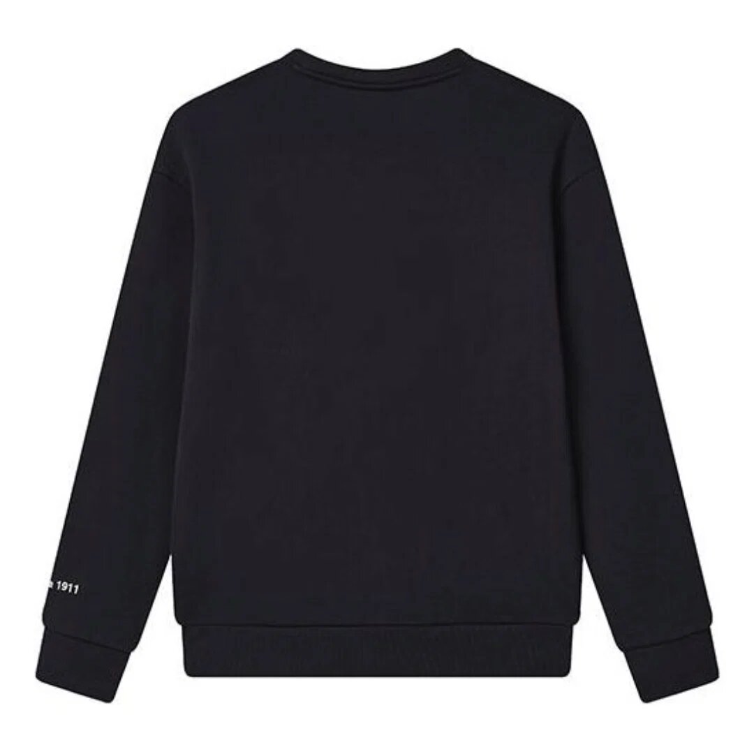 Classic Logo Crew-Pullover „Schwarz-Weiß“