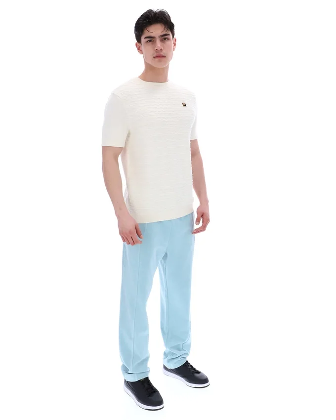 Coconut Milk Don – T-Shirt aus strukturiertem Strick