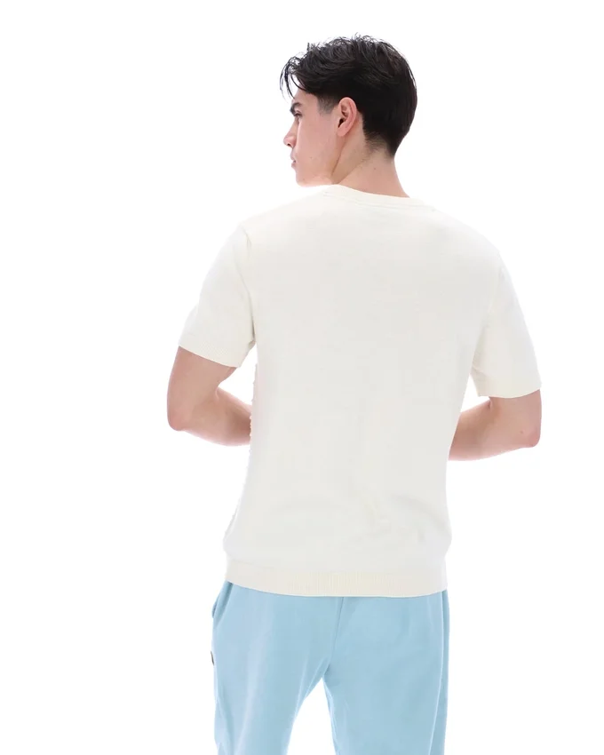 Coconut Milk Don – T-Shirt aus strukturiertem Strick
