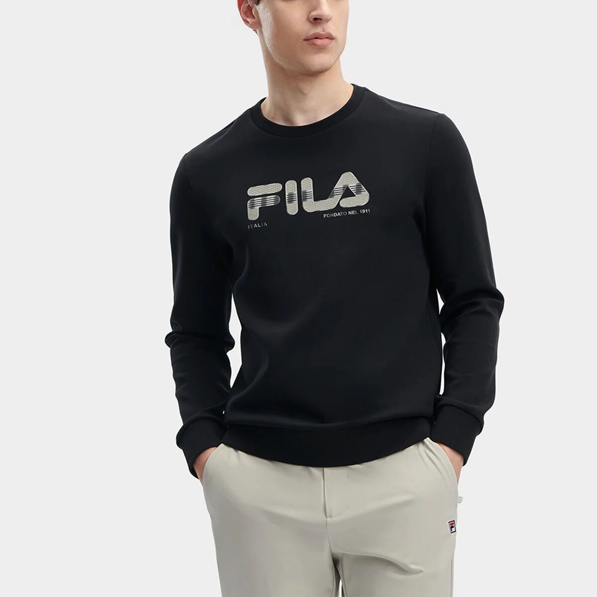 Core Design Museum Denmark White Line Blauer Pullover „Schwarz“