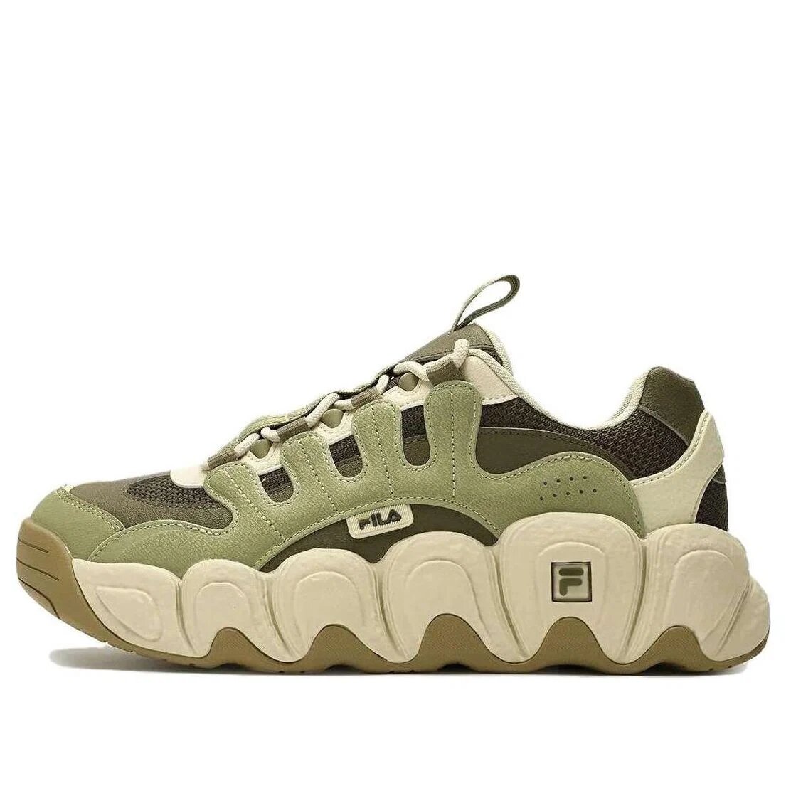 CROISSANT Chunky-Sneaker „Green Beige“