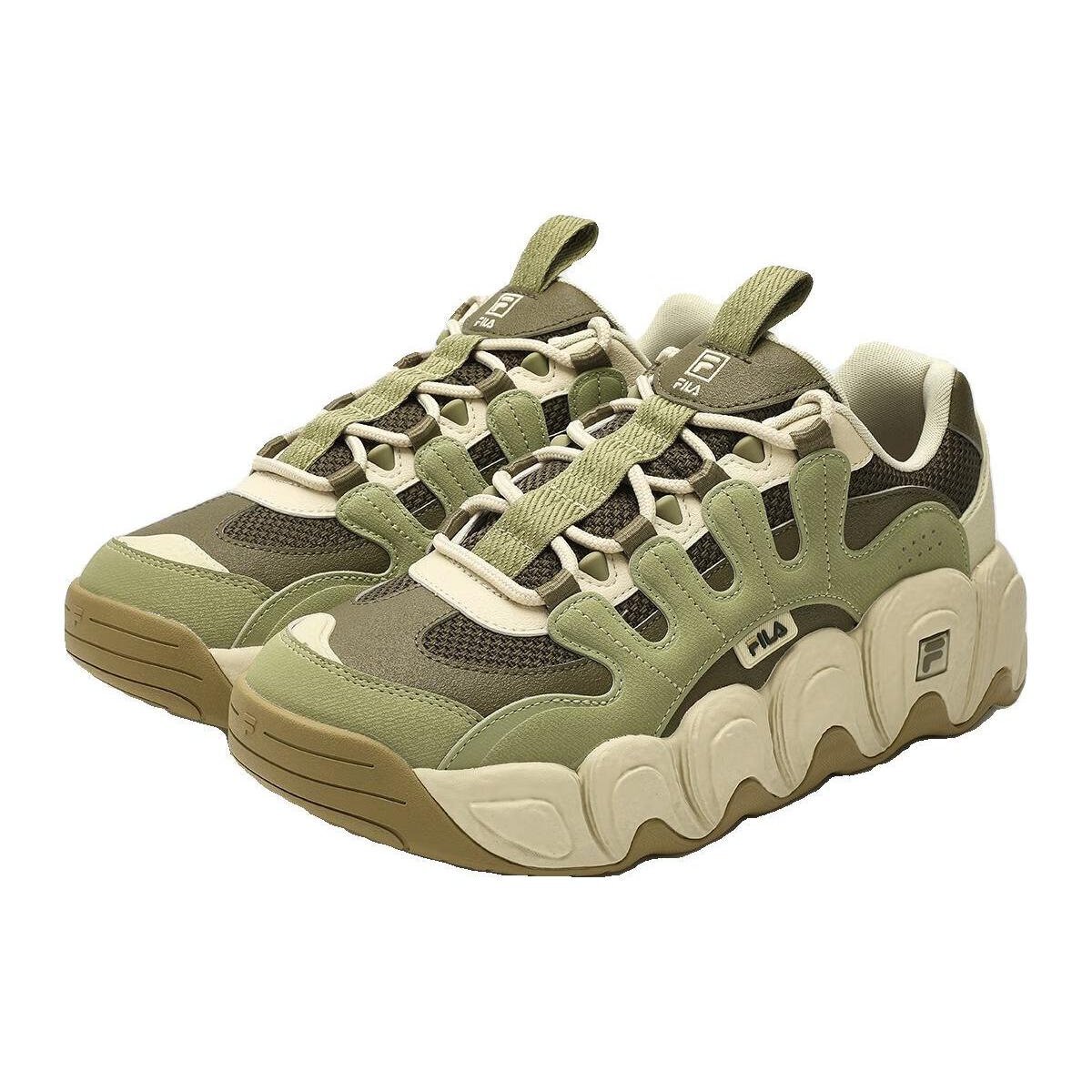 CROISSANT Chunky-Sneaker „Green Beige“