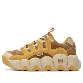 CROISSANT Chunky Sneakers „Gelb Braun“