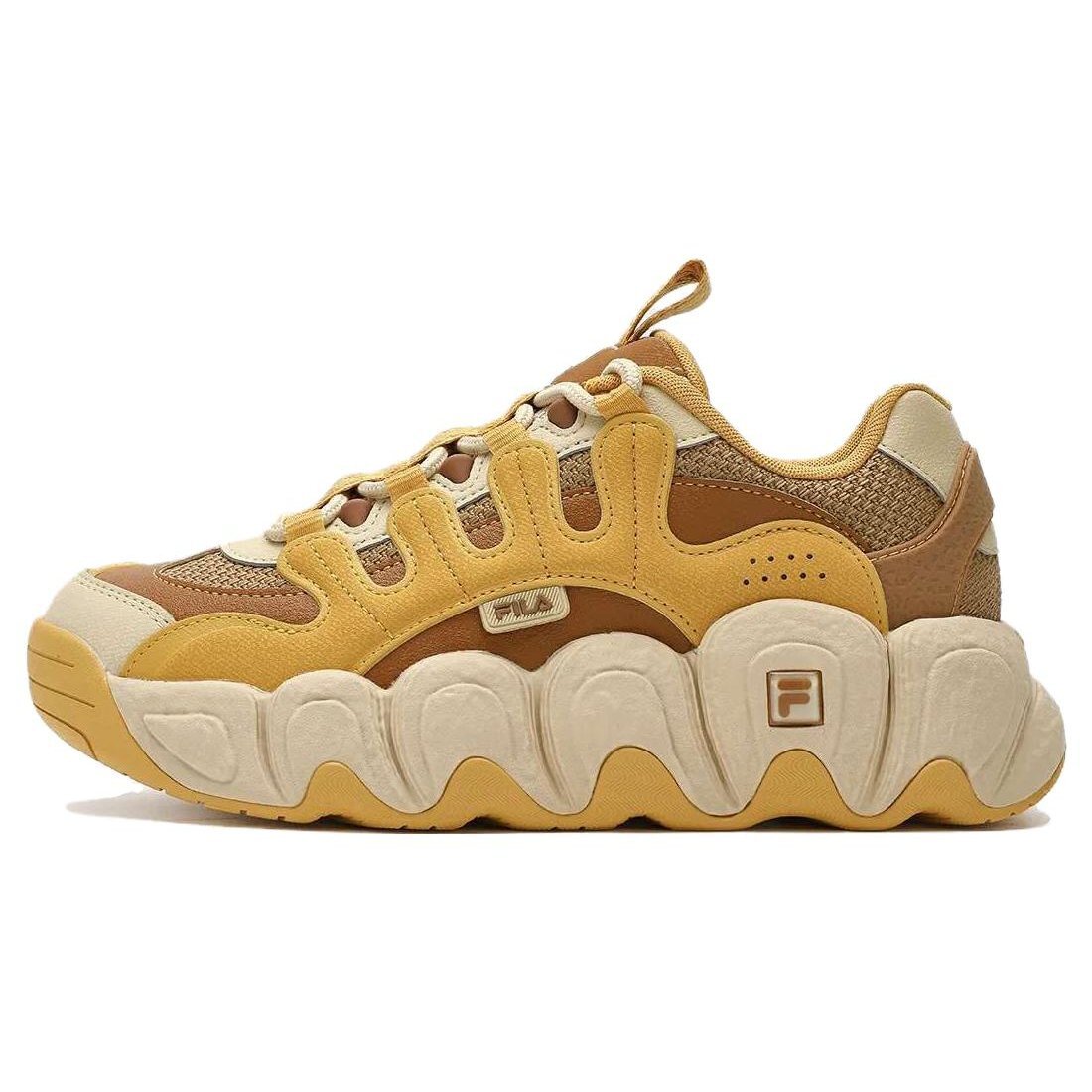CROISSANT Chunky Sneakers „Gelb Braun“