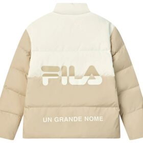 Daunenjacke „Beige Weiß“