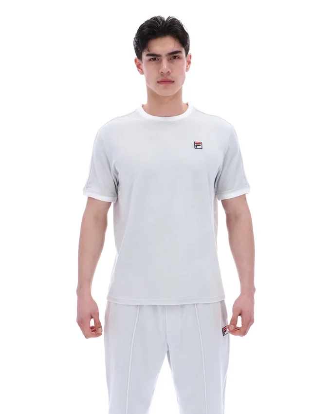 Dawn Blue Basilio Velours-T-Shirt
