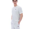 Dawn Blue Basilio Velours-T-Shirt