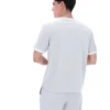 Dawn Blue Basilio Velours-T-Shirt