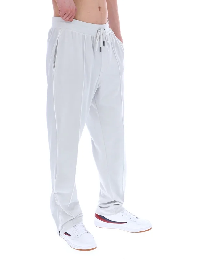 Dawn Blue Fio Velours-Jogginghose mit geradem Bein