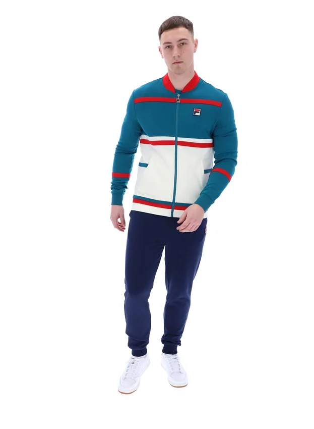 Deep Lagoon Stefan Archive Cut-and-Sew-Trainingsjacke