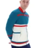 Deep Lagoon Stefan Archive Cut-and-Sew-Trainingsjacke