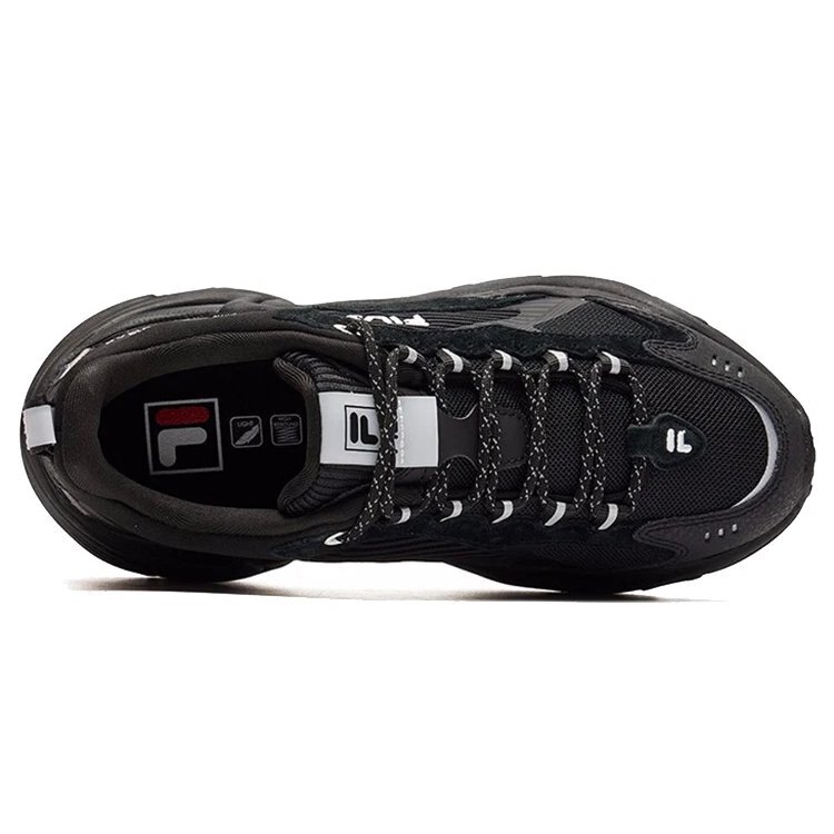 Dämpfende, tragbare Plateau-Schuhe im Clunky-Stil, schwarz