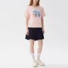Dolphin Printing Freizeit-Sport-Shorts mit kurzen Ärmeln, rosa