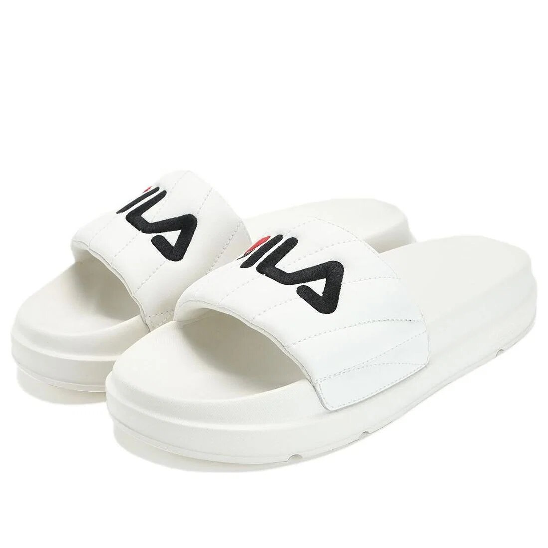 Drifter Bold Slides „Weiß Schwarz“