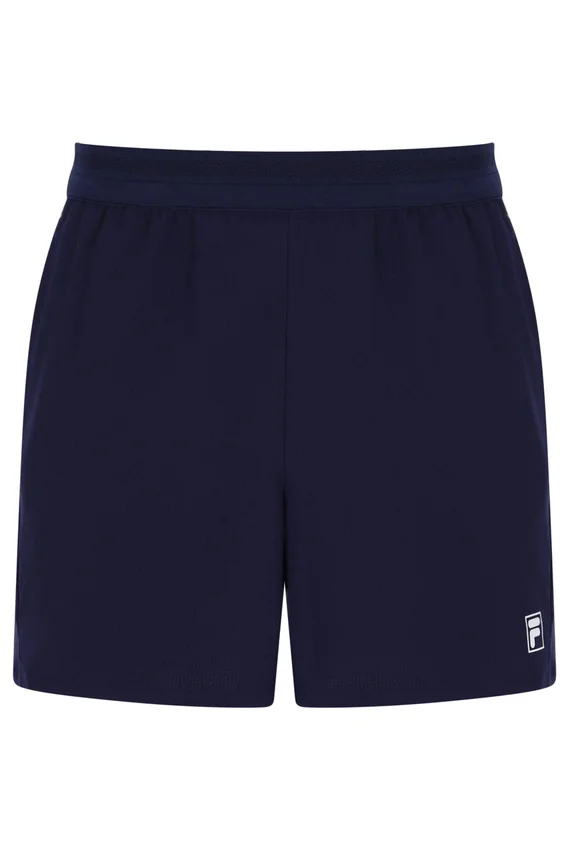 Dunkelblaue 5"-Tennishorts für Herren mit Innenhose