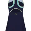 Dunkelblaues Jersey-Kleid für Damen mit integrierten Shorts