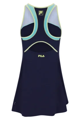 Dunkelblaues Jersey-Kleid für Damen mit integrierten Shorts