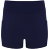 Dunkelblaues Jersey-Kleid für Damen mit integrierten Shorts