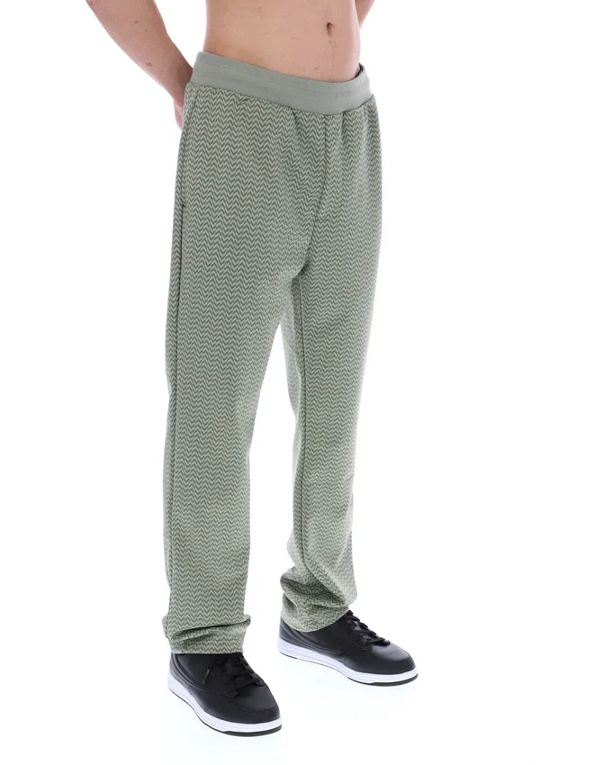 Edward-Hose mit Fischgrätenmuster in Seeschaum