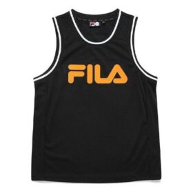 Einfarbiges, ärmelloses T-Shirt „Schwarz-Gelb“