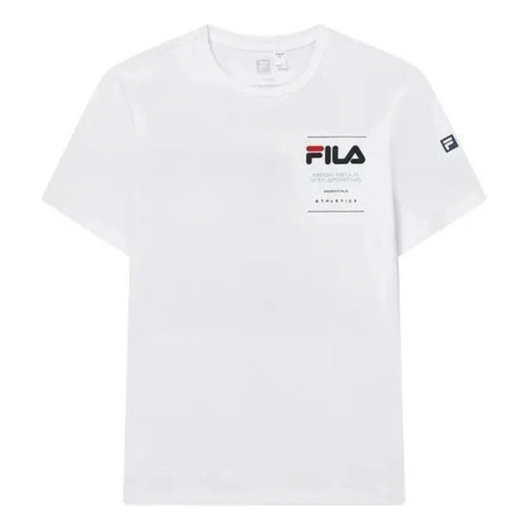 Einfarbiges T-Shirt mit Buchstabenprint „Weiß“