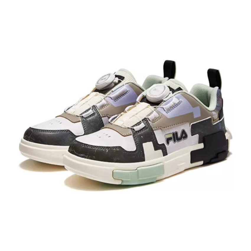 Fashion Brick Skate-Schuhe „Weiß Braun Schwarz“