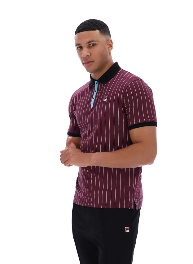 Fig BB1 Klassisches Vintage-Polohemd mit Streifen