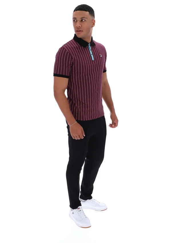 Fig BB1 Klassisches Vintage-Polohemd mit Streifen