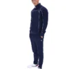 Fila Armando Trainingsjacke mit kontrastierenden Paspeln in Marineblau