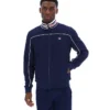 Fila Federico Trainingsjacke in Marineblau mit Paspel am Kragen