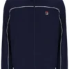 Fila Federico Trainingsjacke in Marineblau mit Paspel am Kragen