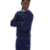 Fila Federico Trainingsjacke in Marineblau mit Paspel am Kragen